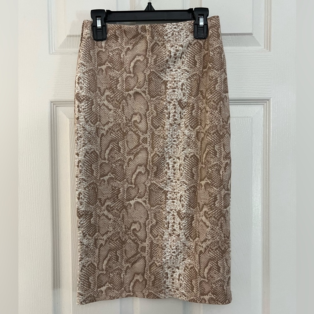 Current Air Snake Print Skirt